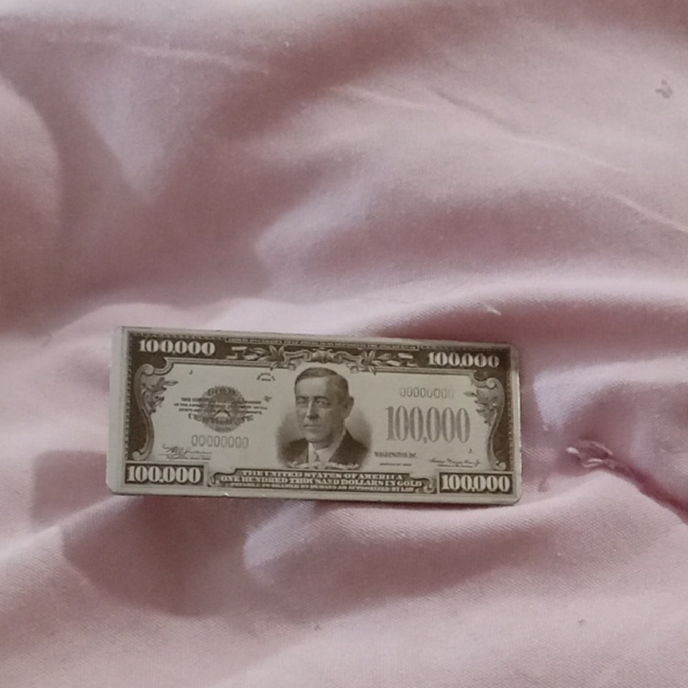Novelty 1000000 Dollar Bill tie clip